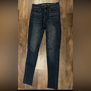 American Eagle Super Stretch, Super Hi-Rise Jegging Crop  Size 4 Long